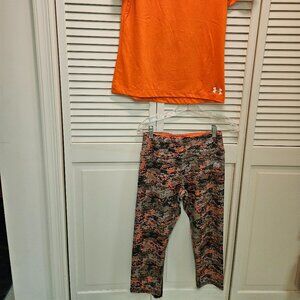 Ladies athletic workout capri pant